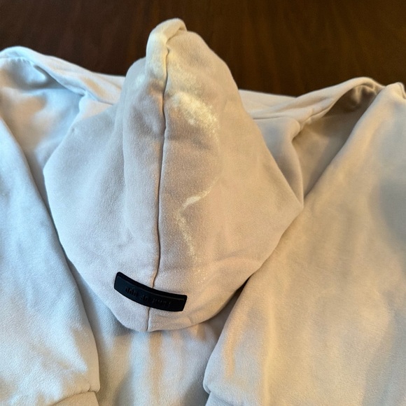 FEAR OF GOD ESSENTIALS KHAKI MENS SMALL HOODIE - Picture 7 of 11